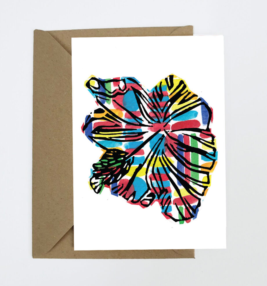 Hibiscus Greeting Card x 3