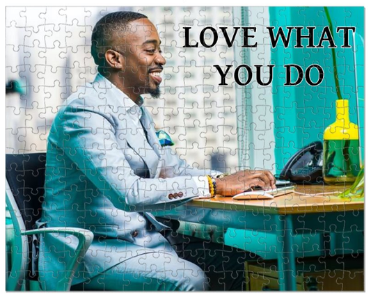 Loving Work -  Black Man Jigsaw Puzzle