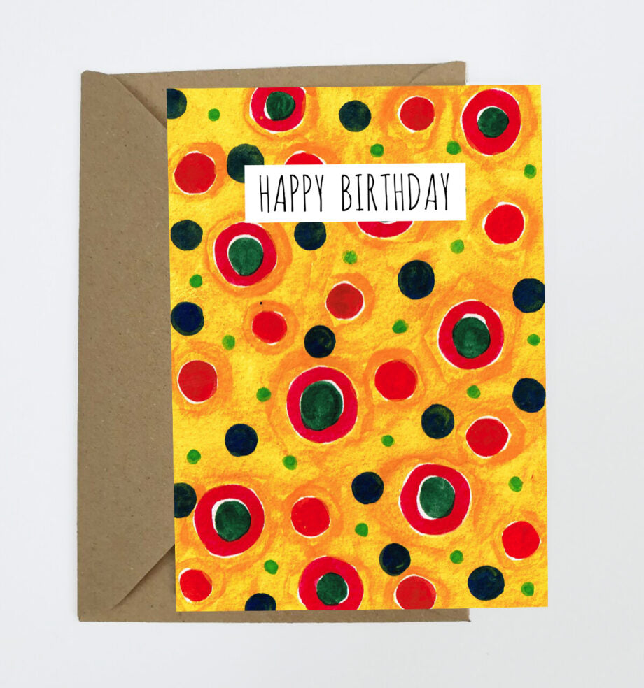 Confetti Themed Birthday Card x 3