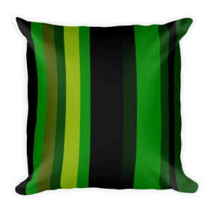 Green Square Throw Cushion.