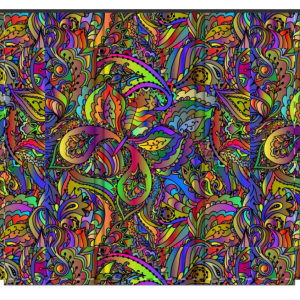 Multi-coloured Paisley Room Divider, Sturdy Screen Divider