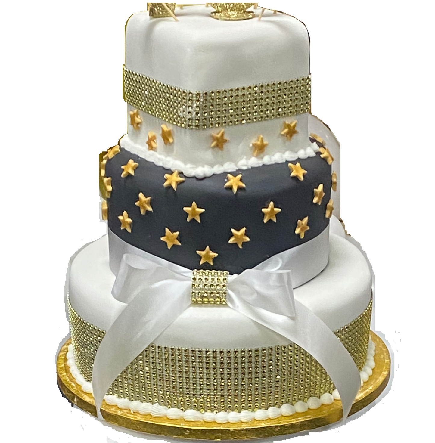 Three tier - Celebration Cake, Rum Cake or Non-alcoholic cake