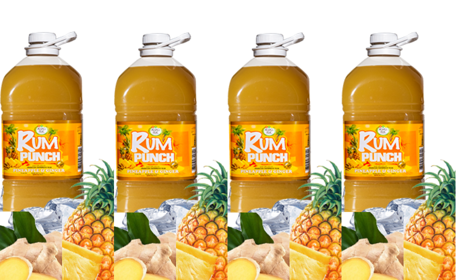 Bulk Pineapple & Ginger - Rum Punch - Party pack - 4  x 5 litre bottles