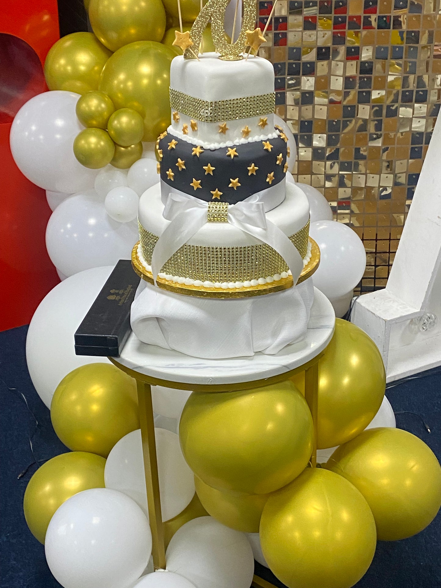 Three tier - Celebration Cake, Rum Cake or Non-alcoholic cake