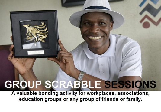 Group Scrabble Session with  World Champion Winner - Jighere Wellington