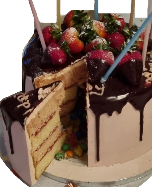 Birthday Celebration Cake with Sponge Filling