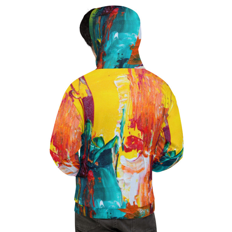 Splash of Paint Themed Stylish Hoodie