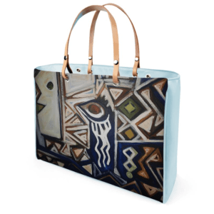 Abstract African Art - Leather Handbag (Limited Edition)