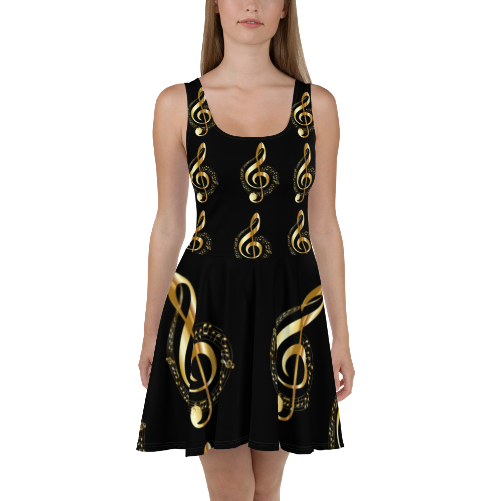 Black Musical Themed Dress