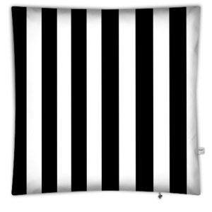 Black and White striped Giant Floor Cushion or Sofa Backing