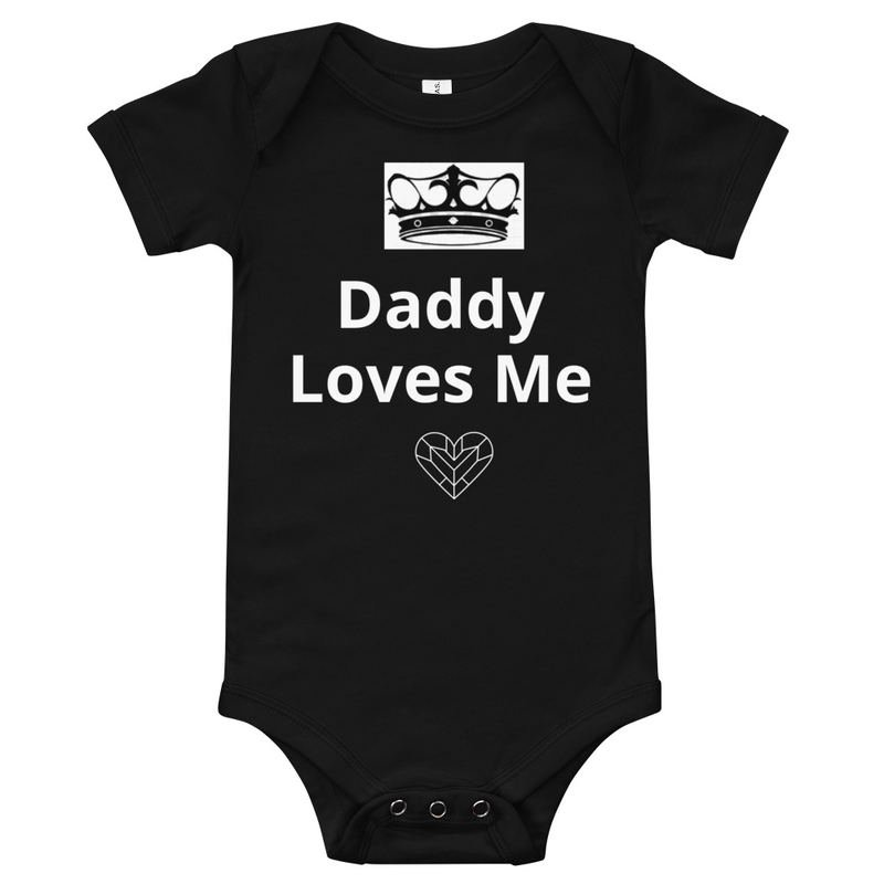 Baby Bodysuit with words "Daddy Loves Me"