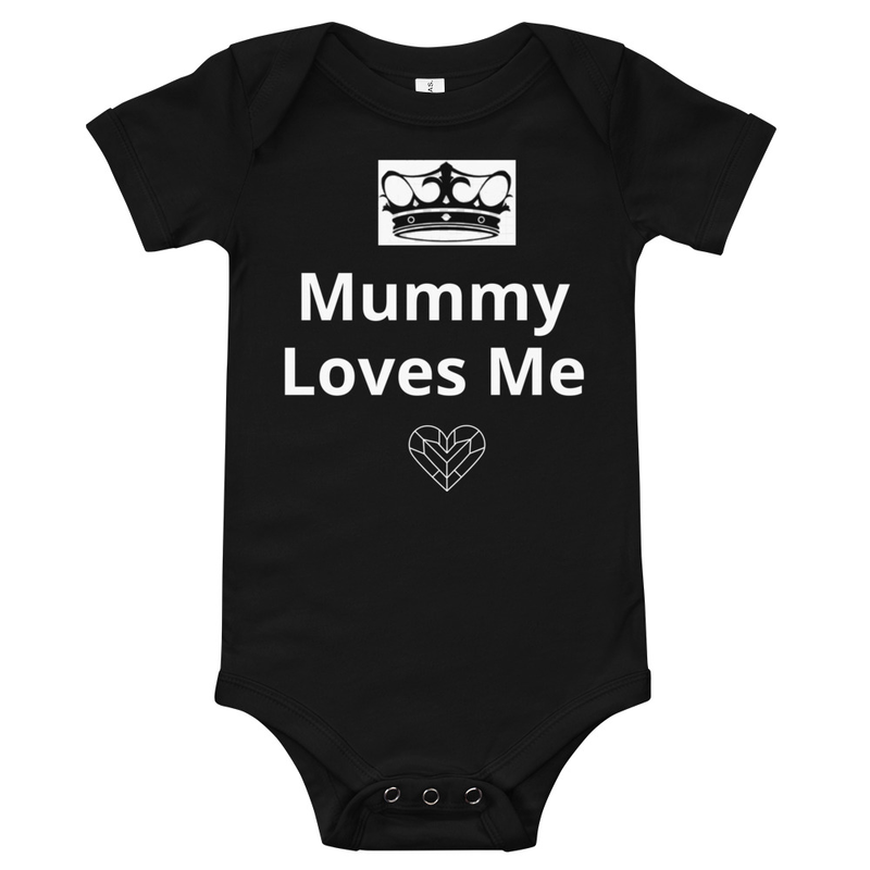 Baby Bodysuit with words "Mummy Loves Me"