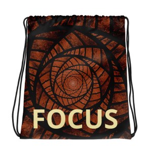 Focus Shoe Bag or spare Clothes Bag. Drawstring Bag / Backpack