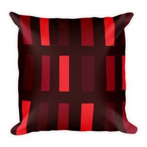Red Square Throw Cushion.