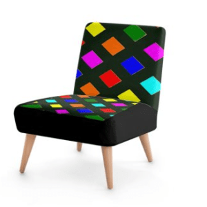 Multi-coloured Criss Cross Occasional Chair