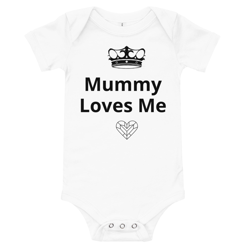 Baby Bodysuit with words "Mummy Loves Me"